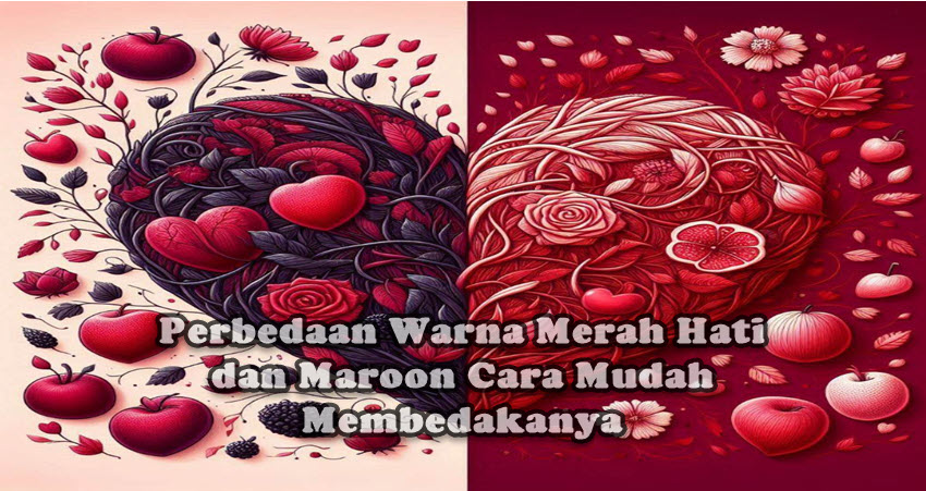 Perbedaan Warna Merah Hati dan Maroon Cara Mudah Membedakanya Perbedaan Warna Merah Hati dan Maroon Cara Mudah Membedakanya